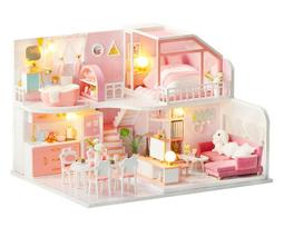 【批貨達人】時光旅行咖啡屋 手工拼裝 手作DIY小屋袖珍屋 帶防塵罩 迷你屋 創意小物生日禮物 歷史價格詳細信息