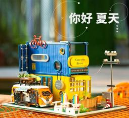 【DIY小屋】模型屋 迷你屋 手作模型屋 房屋模型 組裝模型 手工製作 拼裝房子 兒童玩具 拼裝閣樓 生日禮物 情侶玩具 歷史價格詳細信息