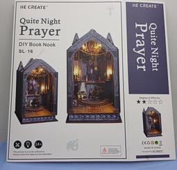 手工diy小屋沉靜夜祈 3D立體拼裝書立模型擺件創意新奇萬圣節禮物 歷史價格詳細信息
