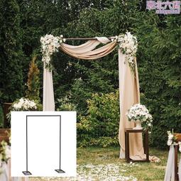 婚慶道具 婚禮背景 婚禮花門架子婚禮佈置 婚慶鐵藝圓環 氣球拱門支架 節日裝扮擺件 戶外空中圈架 花~優品百貨 歷史價格詳細信息