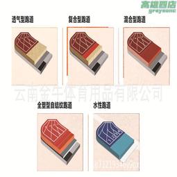 透氣型塑膠跑道全塑型跑道學校操場混合型跑道運動地膠跑道 歷史價格詳細信息