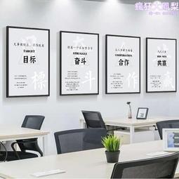 企業文化牆面裝飾畫高級感辦公室氛圍佈置爆單公司勵志標語貼 歷史價格詳細信息