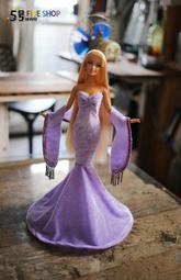 【粉紫禮服芭比娃娃+服飾+飾品】可玩賞、收藏 歷史價格詳細信息