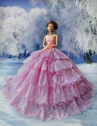 滿800免郵~限量版花朵吊珠婚紗~送頭紗跟隨機一套禮服 大胸娃可穿 可兒momoko、ob 也可穿 歷史價格詳細信息