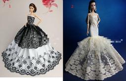芭比娃娃高檔婚紗 新娘禮服大裙公主裙 晚禮服 歷史價格詳細信息