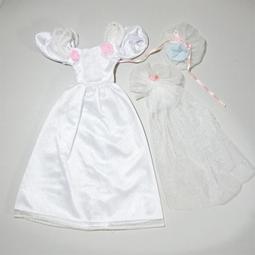 芭比娃娃婚紗禮服No.191，優惠價160元不含郵 歷史價格詳細信息