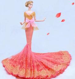 芭比娃娃婚紗禮服No.191，優惠價160元不含郵 歷史價格詳細信息