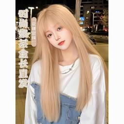 假發女長發rose同款白金色大波浪長卷發仿真發全真人發 歷史價格詳細信息