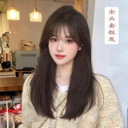 假發女全頭taoLolita自然長卷發長直發八字中分劉海網紅氣質透氣 歷史價格詳細信息
