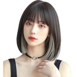 掛耳 染 鎖骨 發齊 劉海 cd 變裝 偽娘 假髮 學生頭 短直 發 男 扮 女裝 大佬 發套 歷史價格詳細信息