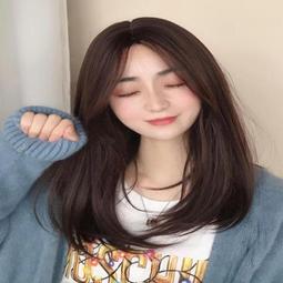 中分假發女長發氣質黑長直發中長款無劉海網紅仿真發自然全頭濤式 歷史價格詳細信息