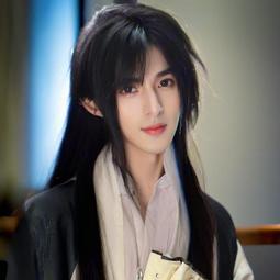 國風假頭發黑蓮花攻略手冊cos英氣俠士高馬尾短發武俠大師兄 歷史價格詳細信息