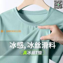 短袖 夏季上衣 男上衣 薄款冰絲夏季短袖t恤男士寬松加大碼滑料速干半袖潮-正正男裝 歷史價格詳細信息