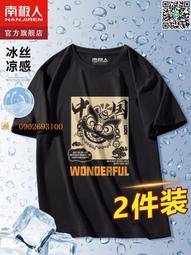 2024夏季薄款短袖t恤男冰感ins潮牌字母寬松冰絲半袖體恤男裝百搭 歷史價格詳細信息