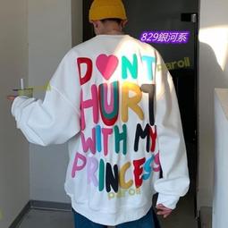 大學T 簡約左胸袖口電繡文字設計 圓領長袖上衣 寬鬆落肩【TJK3742】現貨＋預購 歷史價格詳細信息