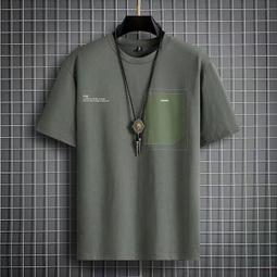 夏季新款短袖T恤男士潮流時尚百搭漫畫卡通印花圓領寬松燕尾上衣 歷史價格詳細信息