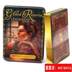 送中文電子說明 鐵盒Gilded Reverie Lenormand雷諾曼神諭卡桌遊 價格比較,價格查詢,歷史價格詳細信息