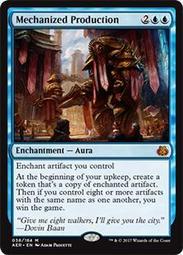 >貓腳印遊樂園<【MTG】AER 乙太之亂 Mechanized Production 機械化生產 中/英文 價格比較,價格查詢,歷史價格詳細信息