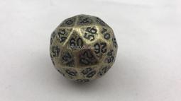 金屬骰子trpg克蘇魯跑團桌遊coc龍與地下城 多面數字色子 歷史價格詳細信息