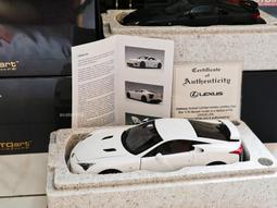 AUTOART 1/18 LEXUS LFA WHITE 初版金屬車 78831 歷史價格詳細信息