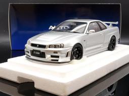 【MASH-2館】 現貨特價 Autoart 1/18 NISSAN GT-R R34 Z-tune 銀 77461 價格比較,價格查詢,歷史價格詳細信息