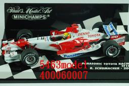 (中飾模型) F1 2006 MF1 M16 TOYOTA C.ALBERS #19 1:43 Minichamps 歷史價格詳細信息