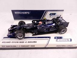 烈馬 Minichamps 1/43 F1 Williams FW32 Barrichello 300GP 2010樹脂 歷史價格詳細信息