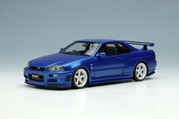 【名車館】MakeUp Nissan Skyline GT-R (BNR34) 1999 1/43 EM461A 歷史價格詳細信息
