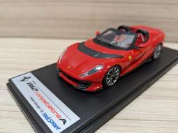 Ferrari 812 Competizione Aperta F1金屬紅 白底 精裝限定20台 1/18 BBR特注版 歷史價格詳細信息