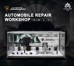 MoreArt 1:64 汽修廠車間場景模型 汽車改裝廠 車庫工作室 防塵 falken mooneyes 歷史價格詳細信息