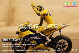【FUN】Minichamps - MotoGP Laguna Seca 2005 Valention Rossi 人車 歷史價格詳細信息