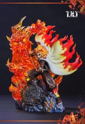 鬼滅之刃 煉獄杏壽郎 TNT 炎柱 炎之呼吸 七彩發光 雕像 盒裝手辦BY828 歷史價格詳細信息