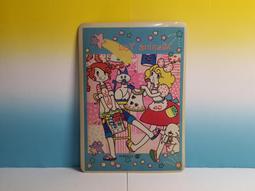 ▲宇宙城▼ 女孩/聖誕老人與大熊圖案磁扣塑膠筆盒1個(內含小鏡子和功課表紙卡) 青年YOUNG 老文具 早期懷舊收藏QD 歷史價格詳細信息