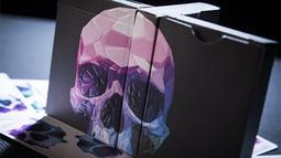 Memento Mori Pocket Rosary - 10mm Beads Skull Pater Pardon Crucifix &amp; Holy Card 歷史價格詳細信息