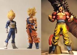 正版 SMSP 海外限定 七龍珠 GT 超級賽亞人 孫悟空 達爾 2D 二次元配色 3隻合售 價格比較,價格查詢,歷史價格詳細信息