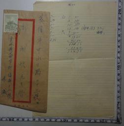 【台灣博土TWBT】201403-049  張恩格先生致張惟中先生函&amp;#65339;信箋+信封&amp;#65341; 歷史價格詳細信息