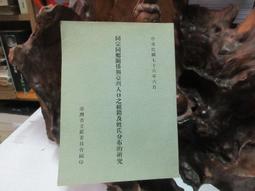 【嫺月】H3324 國立臺灣大學考古人類學-臺灣土著各族近年人口增加與聚落移動調查報各 民國55 歷史價格詳細信息