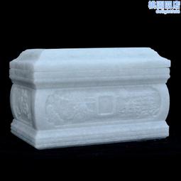 阿富汗玉骨灰盒玉石水晶雕刻防水防潮漢白玉大理石頭男女 歷史價格詳細信息