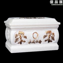 漢白玉骨灰罈骨灰盅骨灰罐整石挖空漢白玉萬字心經男女款 歷史價格詳細信息