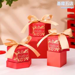 結婚喜糖盒子批發中式喜糖包裝禮盒手提喜糖袋婚禮回禮空盒糖果盒 歷史價格詳細信息