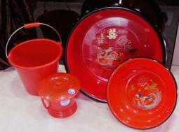 子孫桶喜桶結婚慶用品大全女方陪嫁新娘嫁妝紅桶婚禮出嫁小號馬桶 歷史價格詳細信息