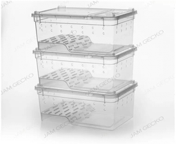 **啾愛爬**透白/透黑 爬蟲飼養盒 塑膠盒 爬缸 蠍子 蜘蛛 蜈蚣 獨角仙 角蛙 守宮 蛇 龜 歷史價格詳細信息