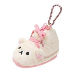 【日本正版】Rilakkuma 拉拉熊/懶懶熊 鞋型絨毛零錢包鑰匙圈-懶妹/牛奶熊 價格比較,價格查詢,歷史價格詳細信息