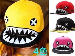 韓國超好看新款 時尚卡通鯊魚 全繡工 鴨舌帽 平頂帽 棒球帽 嘻哈帽 K220 價格比較,價格查詢,歷史價格詳細信息
