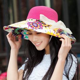 花朵草帽女夏季沙灘帽韓版可摺疊出遊海邊防曬遮陽帽小清新遮陽帽 歷史價格詳細信息