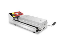 蛋捲機 110V圓形單頭電熱平面蛋卷機 商用脆皮機 圈形印度薄餅機 可麗餅機 歷史價格詳細信息