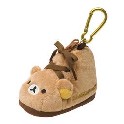 【日本正版】Rilakkuma 拉拉熊/懶懶熊 鞋型絨毛零錢包鑰匙圈-懶妹/牛奶熊 歷史價格詳細信息
