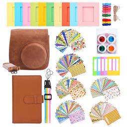 拍立得相機包適用于富士拍立得mini12復古皮質保護套防刮防磕碰一次成像相機專用收納包相片收納袋含背帶繩 歷史價格詳細信息