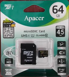 【Apacer 宇瞻】64GB MicroSDXC U3 V30 A2 Class10 記憶卡 100MB/s(公司貨) 歷史價格詳細信息