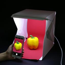 紐扣40厘米雙色溫圓燈LED折疊便攜式柔光燈箱 簡易純色攝影棚 歷史價格詳細信息